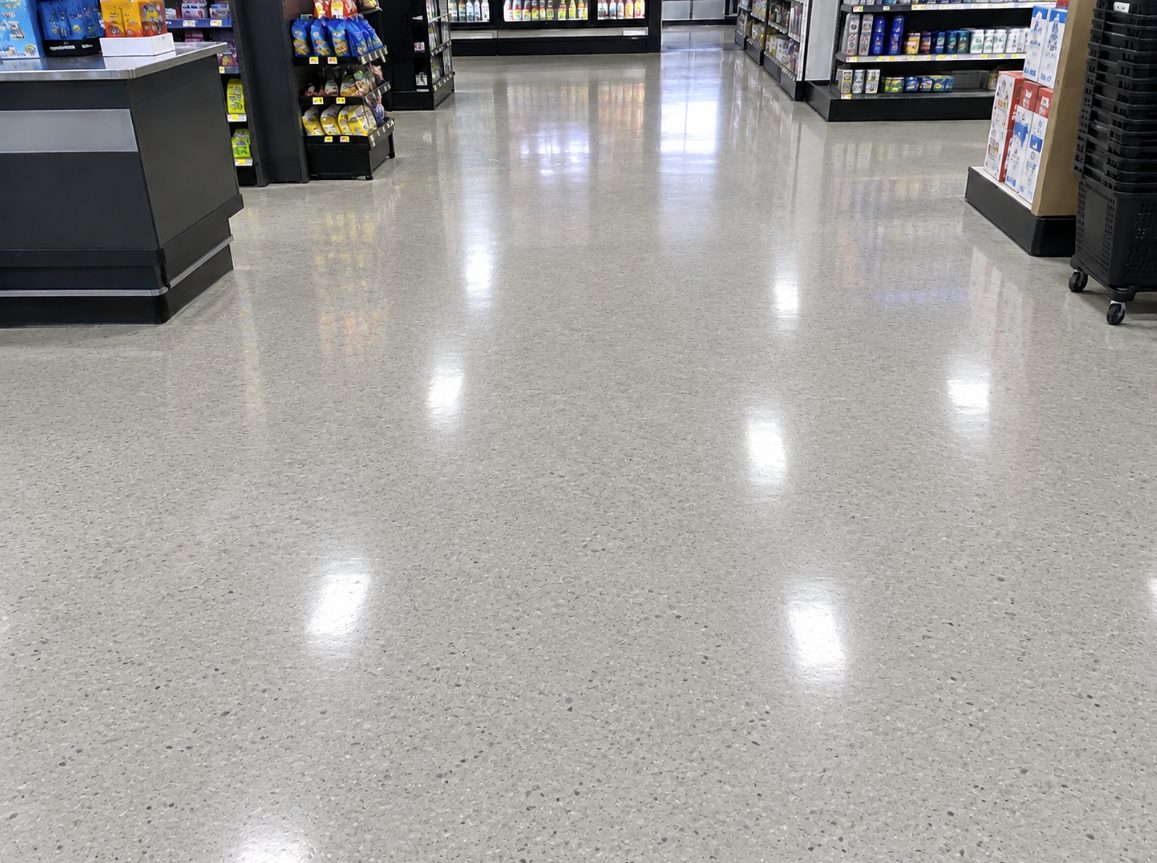 The same aisle after replacement