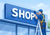 Commercial signage installation & maintenance
