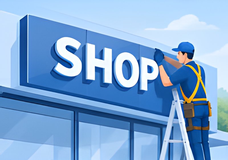 Commercial signage installation & maintenance